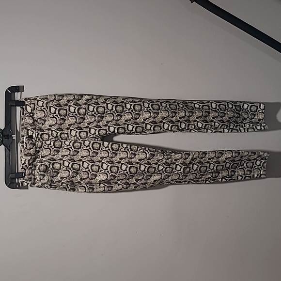 Good American sz 2 Good Legs snake print jeans sz 25 WJ41 - Picture 1 of 7
